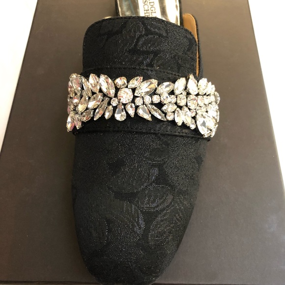 Badgley Mischka Women black embellished Kana mule - Picture 2 of 7
